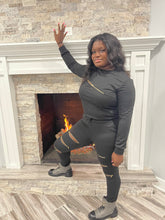 Load image into Gallery viewer, "Zip It" 2 piece Jogger Set