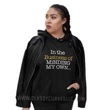 Load image into Gallery viewer, OverSize “Minding My Business&quot; Hoodie
